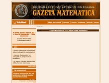Tablet Screenshot of gazetamatematica.net
